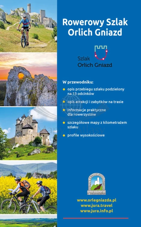 Rowerowy Szlak Orlich Gniazd. Przewodnik wydawnictwa Compass. Okładka - tył