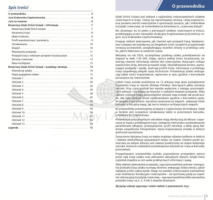Rowerowy Szlak Orlich Gniazd. Przewodnik wydawnictwa Compass. Spis treści 1