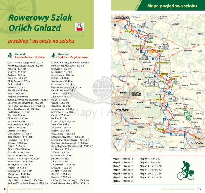 Rowerowy Szlak Orlich Gniazd. Przewodnik wydawnictwa Compass. Fragment 2