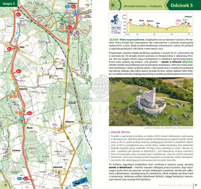 Rowerowy Szlak Orlich Gniazd. Przewodnik wydawnictwa Compass. Fragment 3