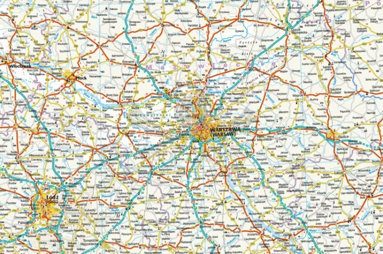Polska 1:675 000. Wodoodporna mapa samochodowo-turystyczna wydawnictwa Reise Know-How. Fragment 1