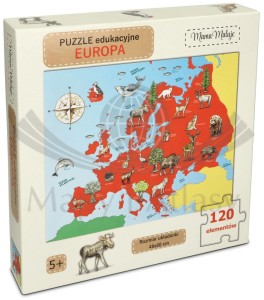 Puzzle edukacyjne Europa wydawnictwa Mama Maluje