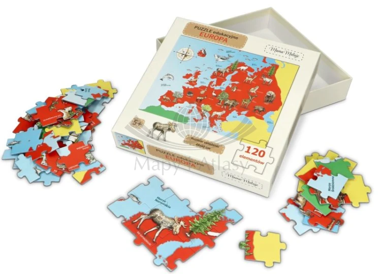 Puzzle edukacyjne Afryka wydawnictwa  Mama Maluje. Przykładowe zdjęcie 3