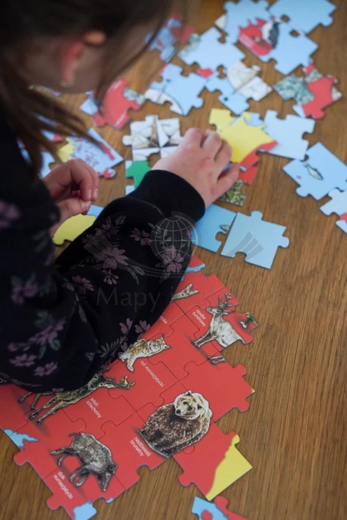 Puzzle edukacyjne Afryka wydawnictwa  Mama Maluje. Przykładowe zdjęcie 4