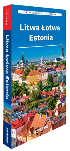 Litwa Łotwa Estonia. Przewodnik z atlasem wydawnictwa ExpressMap. Okładka