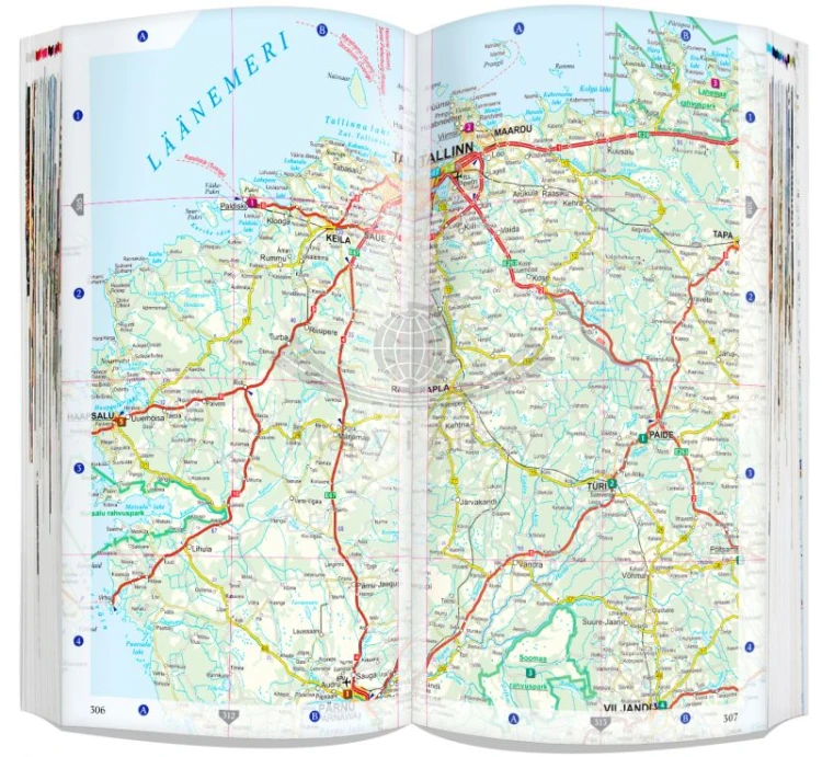 Litwa Łotwa Estonia. Przewodnik z atlasem wydawnictwa ExpressMap. Przykładowe strony 1