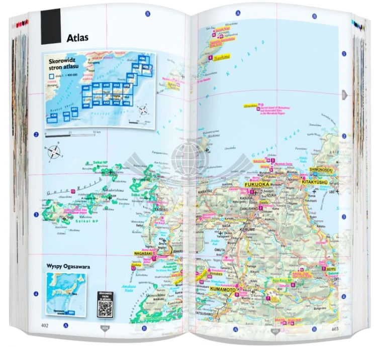 Japonia. Przewodnik z atlasem wydawnictwa ExpressMap. Zakres