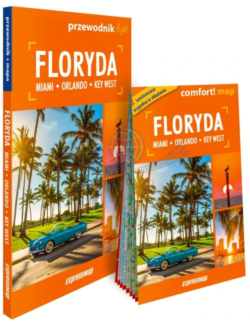 Floryda Miami Przewodnik light + laminowana mapa ExpressMap Okładka