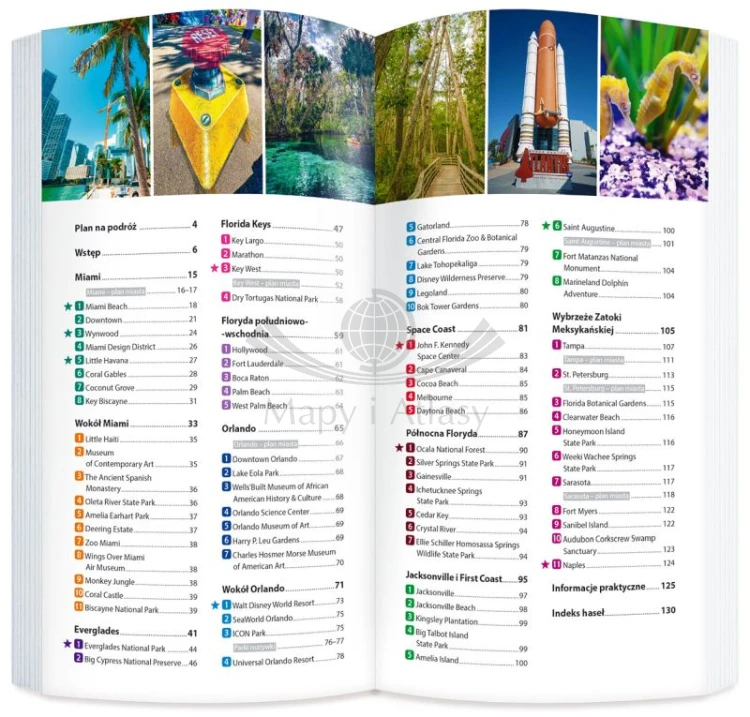 Floryda Miami Przewodnik light + laminowana mapa ExpressMap Spis treści