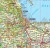 Polska 1:700 000. Laminowana mapa samochodowa wydawnictwa Gauss. Fragment 1