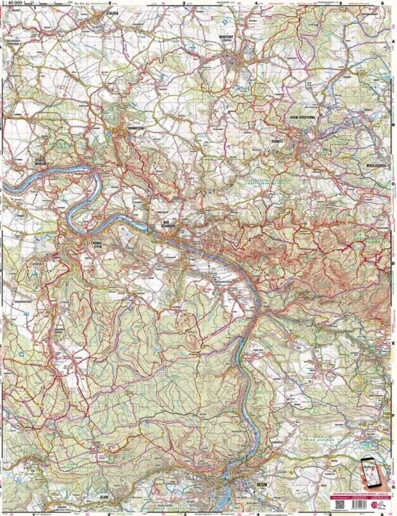 Czeska Szwajcaria, Saska Szwajcaria. Mapa turystyczna 401 wydawnictwa Shocart.