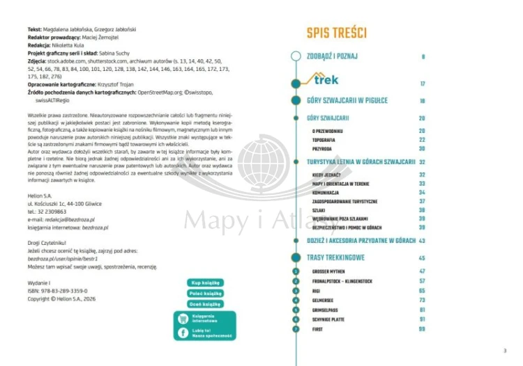 Szwajcaria przewodnik trek&travel bezdroża Spis treści 1
