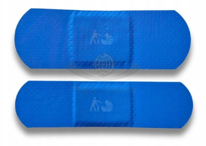 Plastry. Zestaw plastrów wykrywalnych BLUE 20 szt