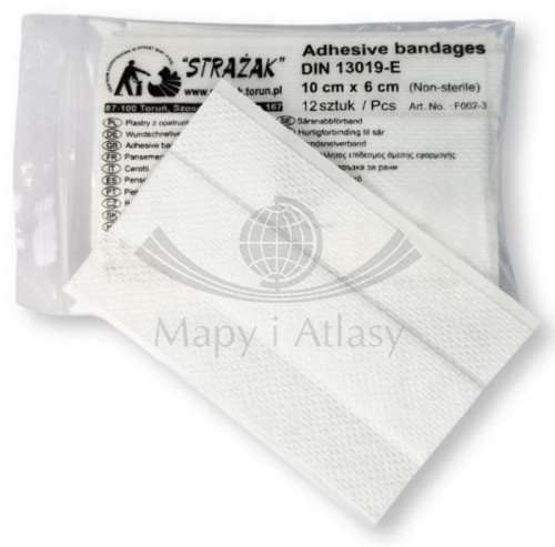 Plastry z opatrunkiem 10 x 6 cm