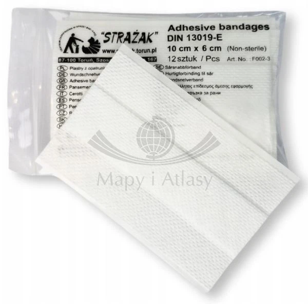 Plastry z opatrunkiem 10 x 6 cm