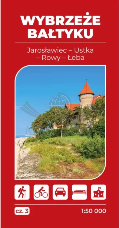 Wybrzeże Bałtyku. Zestaw 5 map turystycznych wydawnictwa ArtGlob. Część 3
