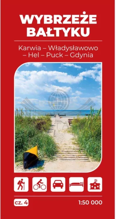 Wybrzeże Bałtyku. Zestaw 5 map turystycznych wydawnictwa ArtGlob. Część 4