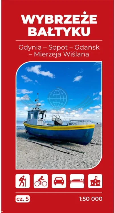 Wybrzeże Bałtyku. Zestaw 5 map turystycznych wydawnictwa ArtGlob. Część 5