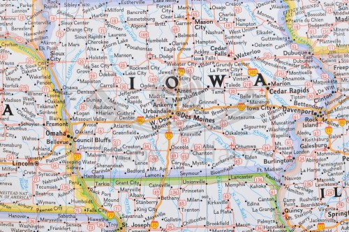 USA / Stany Zjednoczone 1:2 815 000. Mapa ścienna polityczna wydawnictwa National Geographic. Fragment 1