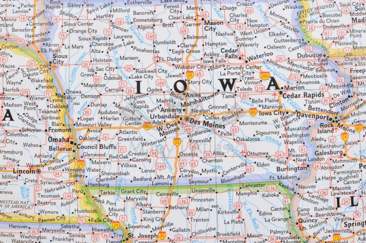 USA / Stany Zjednoczone 1:2 815 000. Mapa ścienna polityczna wydawnictwa National Geographic. Fragment 1