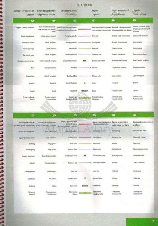 Hiszpania i Portugalia 1:300 000. Atlas samochodowo-turystyczny wydawnictwa Marco Polo. Przykładowe strony 3