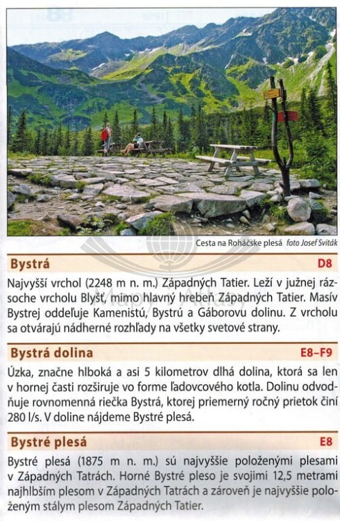 Tatry Zachodnie. Mapa turystyczna 702 wydawnictwa Shocart. Informator