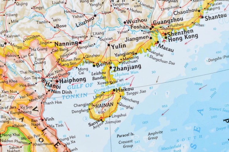 Azja 1:13 812 000. Mapa ścienna polityczna. Wydawnictwo: National Geographic. Fragment 2