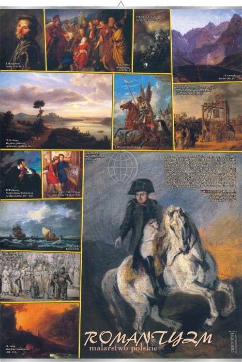 Romantyzm - malarstwo polskie. Plansza edukacyjna