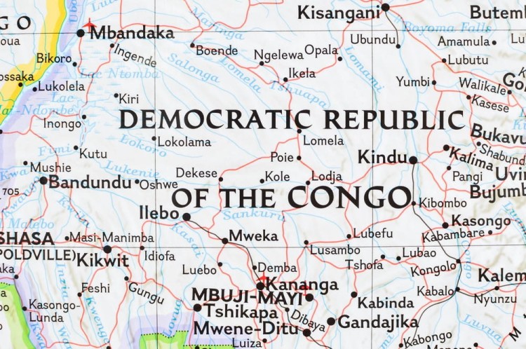 Afryka. Mapa polityczna w wersji magnetycznej. Wydawnictwo: National Geographic. Fragment 6