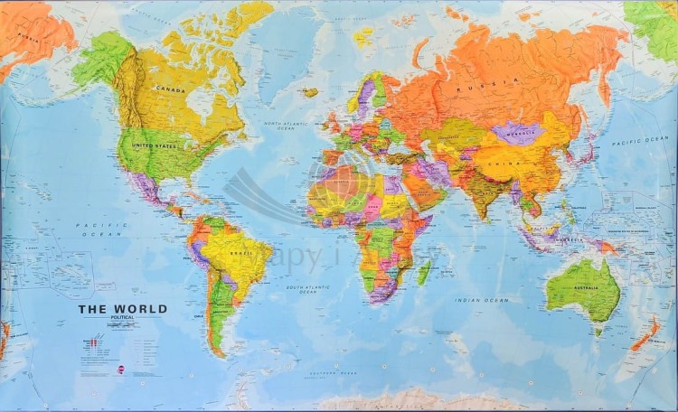 Świat 1:20 000 000. Mapa ścienna polityczna wydawnictwa Maps International