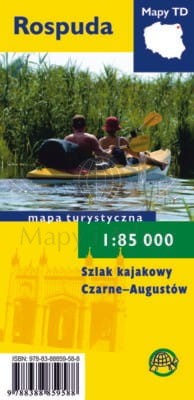 Rospuda. Szlak kajakowy Czarne-Augustów. Mapa turystyczna 1:85 000 wydawnictwa Agencja TD