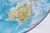 Świat. Mapa polityczna i fizyczna. Podkładka na biurko. Fragment 12