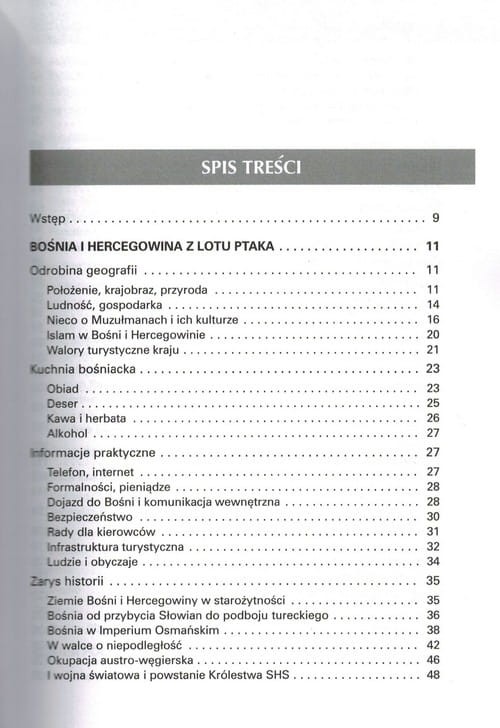 Bośnia i Hercegowina. Przewodnik wydawnictwa Rewasz. Spis treści 1