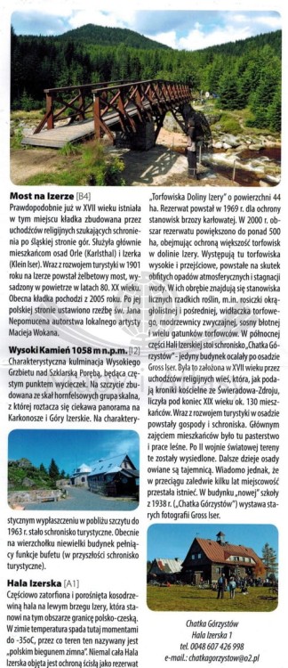 Jakuszyce, Harrachov, Szklarska Poręba. Laminowana mapa turystyczna wydawnictwa Galileos. Informator
