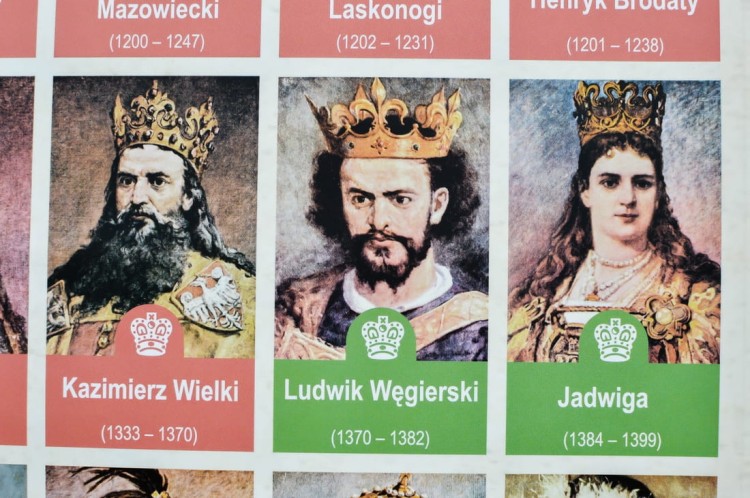 Polska. Regiony historyczne / Poczet królów i książąt polskich. Podkładka na biurko. Fragment 10