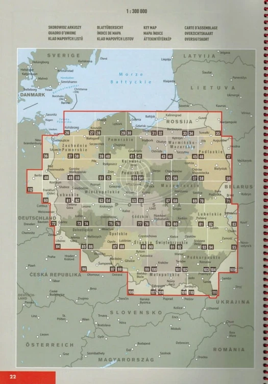 Polska 1:300 000. Atlas samochodowy wydawnictwa Marco Polo. Przykładowe strony 2