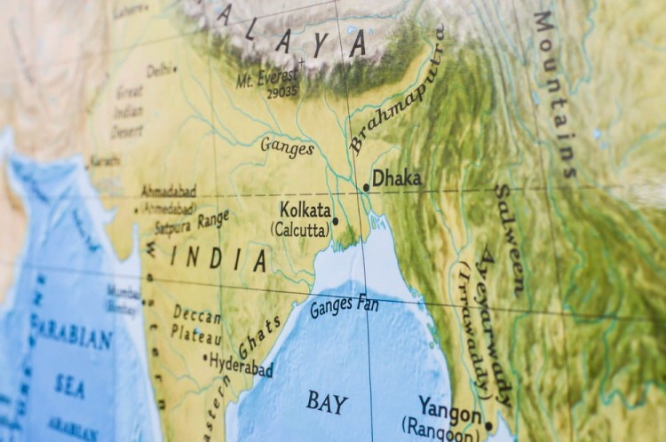 Świat 1:19 463 000. Mapa ścienna fizyczna wydawnictwa National Geographic. Fragment 6