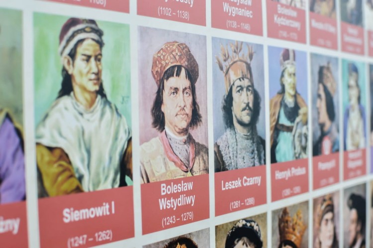 Polska. Regiony historyczne / Poczet królów i książąt polskich. Podkładka na biurko. Fragment 12