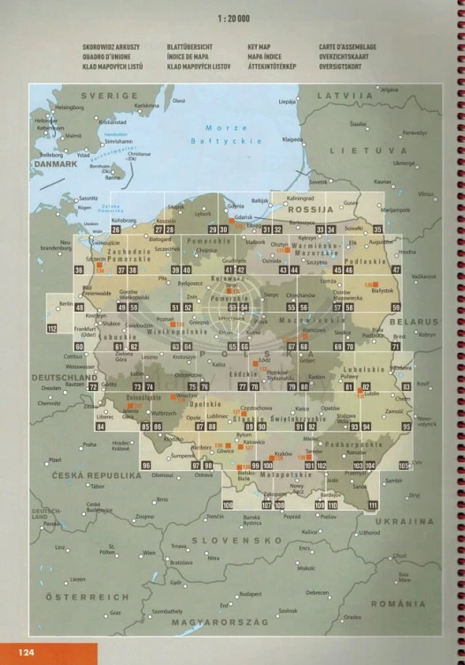 Polska 1:300 000. Atlas samochodowy wydawnictwa Marco Polo. Przykładowe strony 6