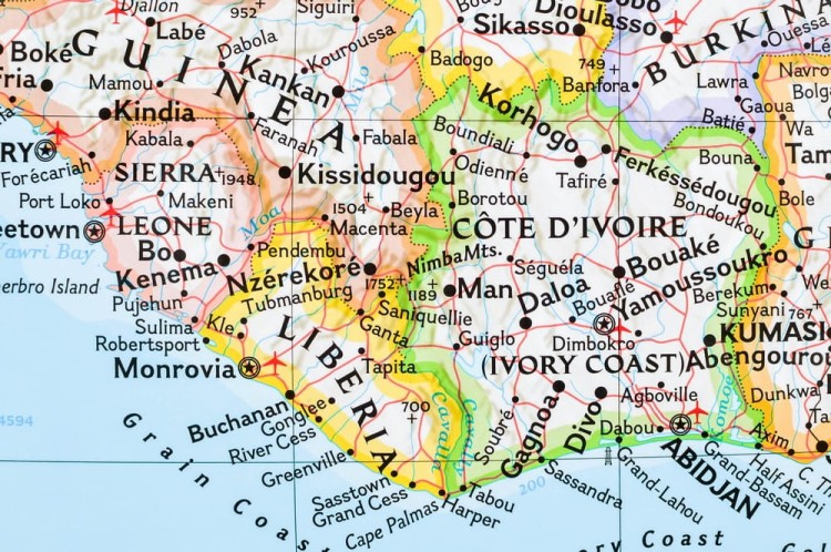 Afryka. Mapa polityczna w wersji do wpinania. Wydawnictwo: National Geographic. Fragment 8