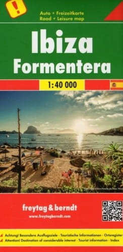Ibiza i Formentera 1:40 000. Mapa samochodowo-turystyczna wydawnictwa Freytag & Berndt. Okładka