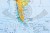 Świat 1:26 000 000. Mapa ścienna krajobrazowa wydawnictwa Meridian. Fragment 6