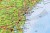 Ameryka Północna 1:7 000 000. Mapa polityczna w ramie drewnianej wydawnictwa Maps International. Fragment 3