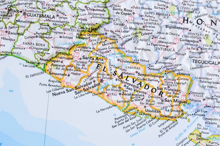 Ameryka Środkowa (Centralna). Mapa polityczna w wersji do wpinania. Wydawnictwo: National Geographic. Fragment 3