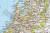 Francja, Belgia, Holandia, Anglia, Walia 1:1 953 000. Mapa polityczna w ramie drewnianej. Wydawnictwo: National Geographic. Fragment 2