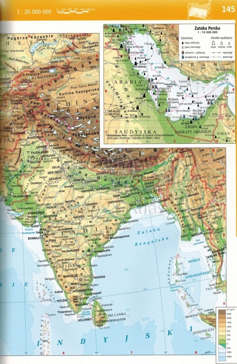Atlas geograficzny. Zakres podstawowy i rozszerzony. Liceum i technikum. Wydawnictwo: Demart. Przykładowa strona 4