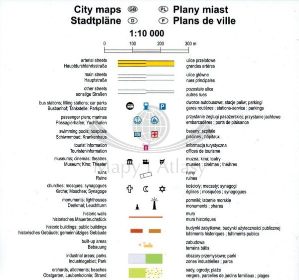 Kreta 1:150 000. Laminowana mapa samochodowo-turystyczna wydawnictwa ExpressMap. Legenda 3