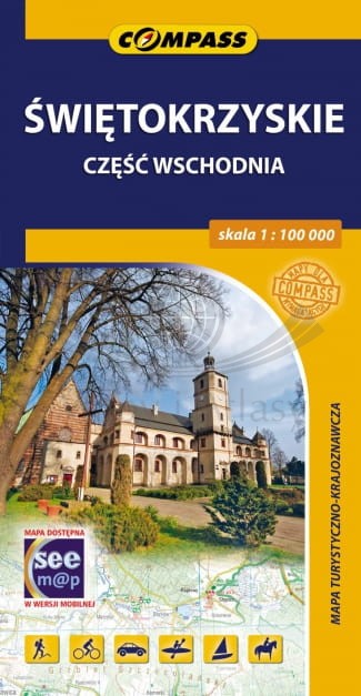Województwo świętokrzyskie 1:100 000. Część wschodnia. Mapa turystyczna. Compass