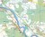 Podlaski Przełom Bugu. Mapa turystyczna wydawnictwa Agencja TD. Fragment mapy