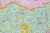 Niemcy 1:750 000. Mapa ścienna administracyjna z kodami pocztowymi. Wydawnictwo: Stiefel. Fragment 3